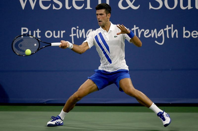 Novak Djokovic at the 2020 Western &amp; Southern Open