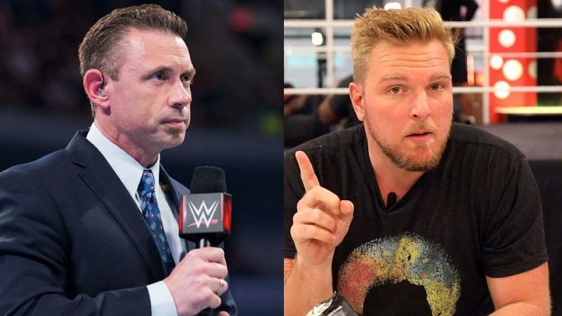 Pat McAfee and Michael Cole