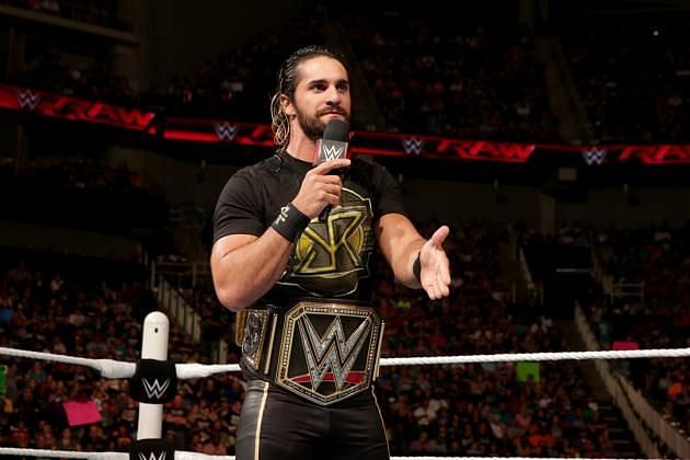 Seth Rollins as the WWE Champion