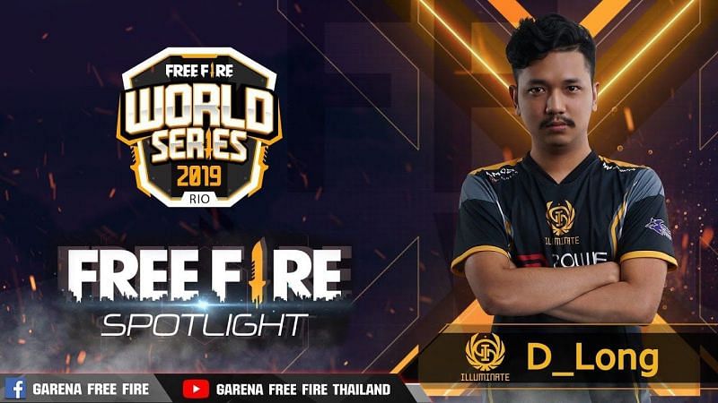 Thailand&#039;s Free Fire pro, D-Long (Image Credits: Garena Free Fire Thailand)