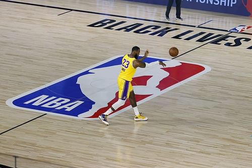 LeBron James in action against the Oklahoma City Thunder