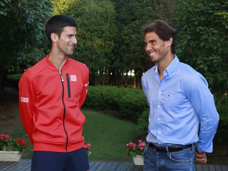 Novak Djokovic and Rafael Nadal