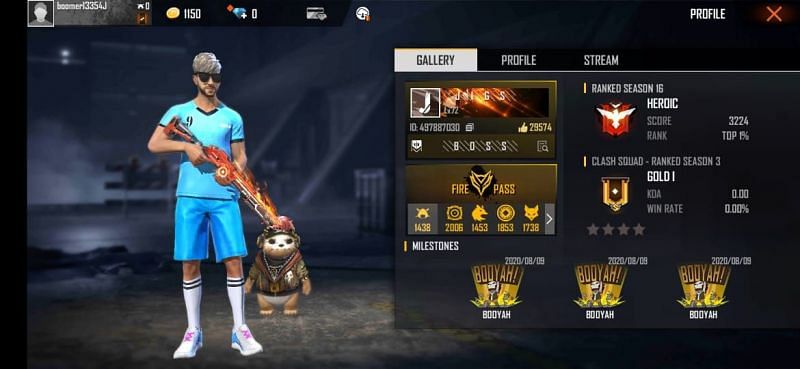 Jigs Free Fire Id Stats K D Ratio And More