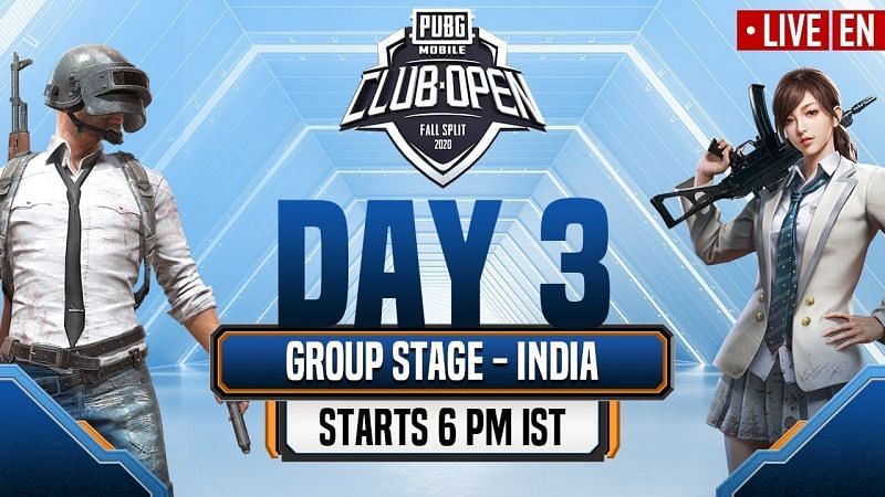 PMCO India Group Stage Day 3 Schedule