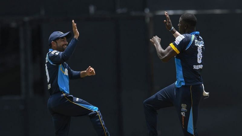 Rashid Khan (L) and Holder(R) picked up two wickets apiece in the previous CPL match