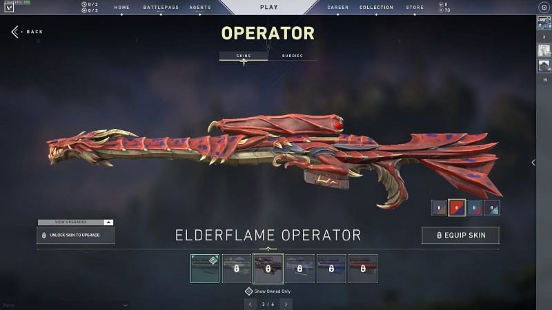 Elderflame Operator in Valorant (Screengrab from Valorant store)