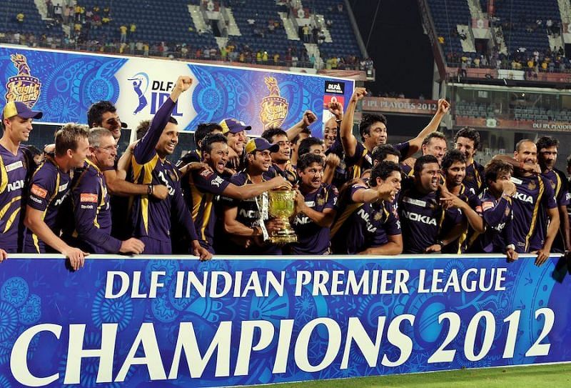 KKR's maiden IPL triumph after they beat CSK in the IPL 2012 final at Chepauk. Credits: ESPNcricinfo