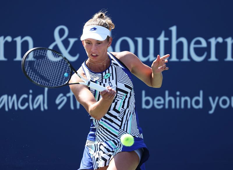 Elise Mertens at the 2020 Western &amp; Southern Open