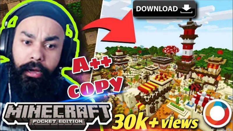 Chapati Gamer plays Minecraft (Image credits: Epic Bong Boy, YouTube)