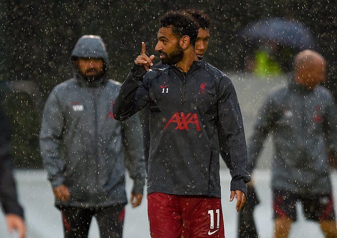 Mohamed Salah&#039;s movement was severely hampered by the conditions (Image Courtesy: Liverpool FC)