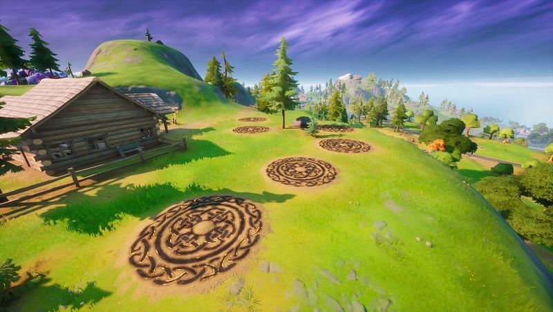 BiFrost marking locations in Fortnite Season 4 (Image Credits: Rijit, SportsKeeda)