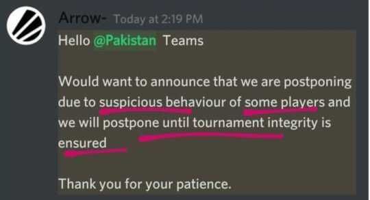 PMCO Fall Split Pakistan 2020 Postponed