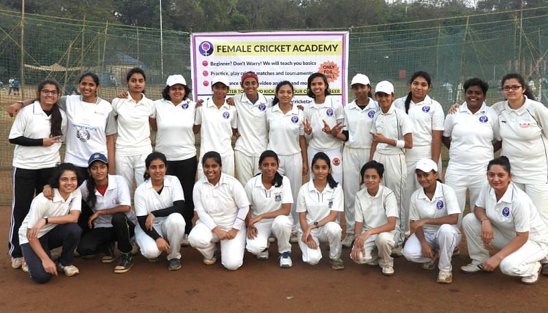 The Female Cricket Academy Team. Credits- Female Cricket