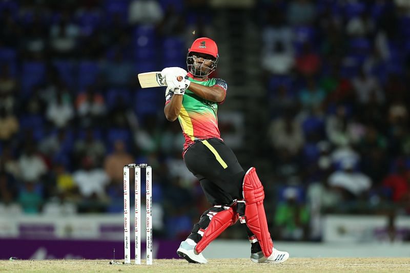 Evin Lewis played a knock of 91 runs in a T20I between West Indies and Pakistan at the Queen&#039;s Park Oval.