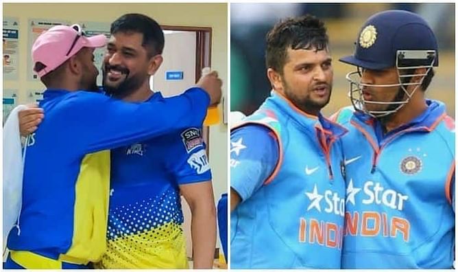 Watch: MS Dhoni and Suresh Raina share warm embrace at CSK training camp in Chennai