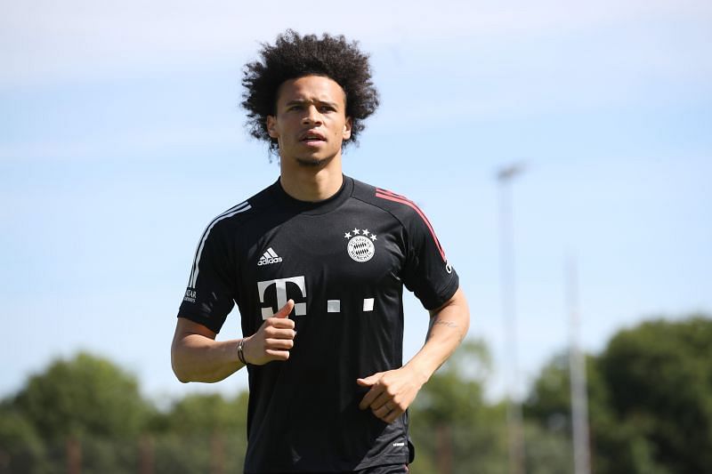 Leroy Sane in a FC Bayern Muenchen Training Session