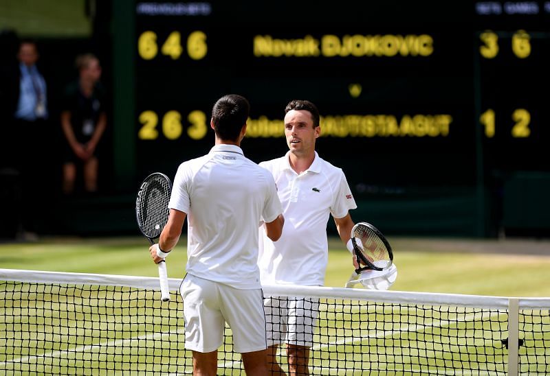 Novak Djokovic met Roberto Bautista Agut in the semifinals of 2019 Wimbledon