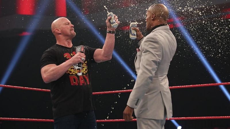 Byron Saxton and Stone Cold on WWE RAW