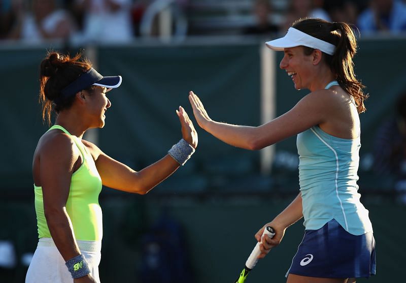 Johanna Konta and Heather Watson are Fed Cup teammates