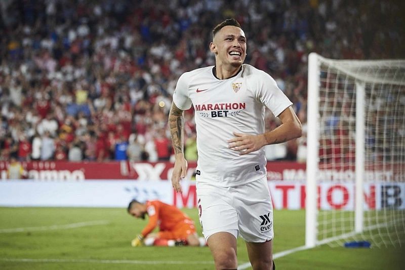 Lucas Ocampos netted 14 times for Sevilla in the La Liga this season.