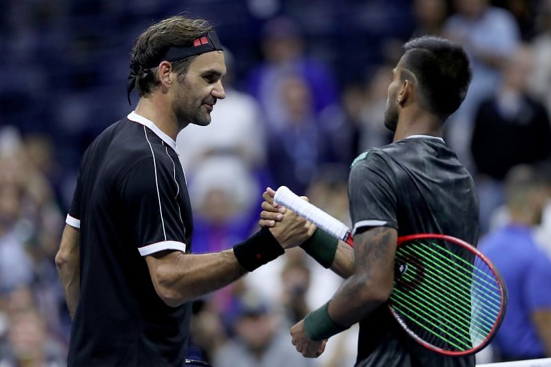 Sumit Nagal met Roger Federer at last year&#039;s US Open