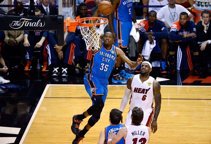 Kevin Durant and LeBron James ended up meeting in the 2012 NBA Finals