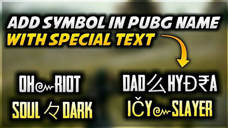 How to use symbols for a stylish PUBG Mobile name (Image Credits: REBLOGTECH / YouTube)