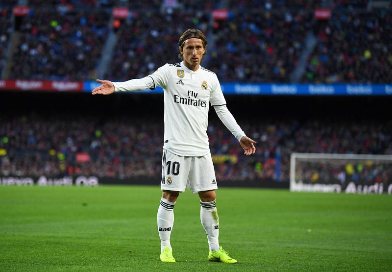 Luka Modric in action for Real Madrid