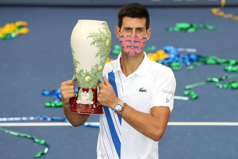 Novak Djokovic at the 2020 Western &amp; Southern Open
