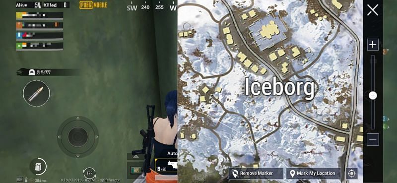 Iceborg location on the map