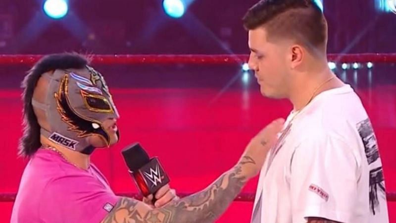 Dominik Mysterio and his father