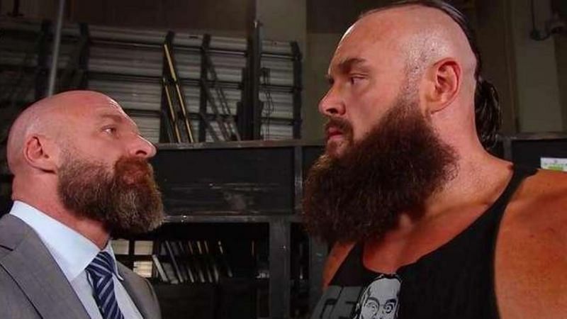 Triple H and Braun Strowman.