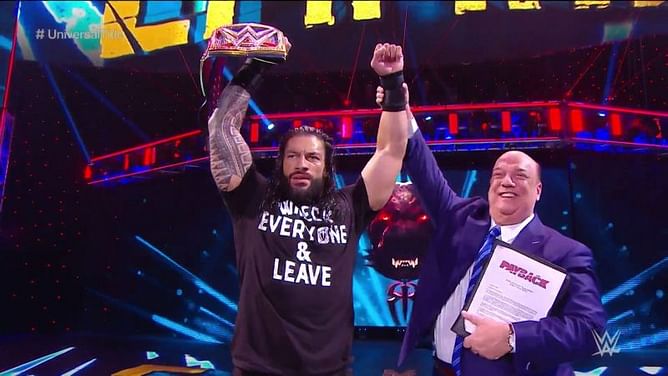 Roman Reigns sends a message after winning the Universal Championship at WWE Payback