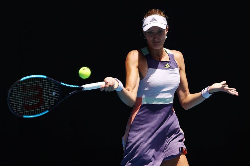 Kristina Mladenovic at the 2020 Australian Open
