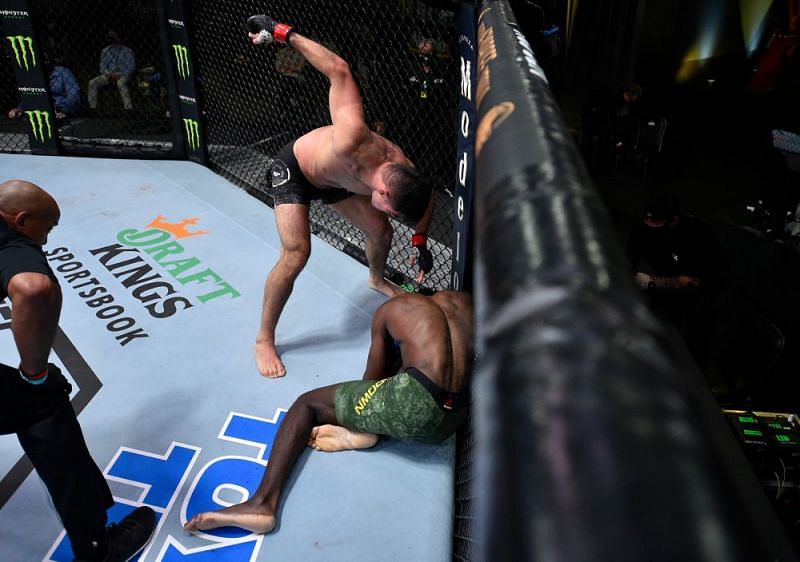 Vincente Luque picked up another finish in the UFC by overwhelming Randy Brown