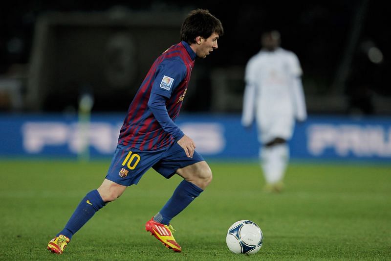 Lionel Messi scored 50 goals in the 2011-12 season.