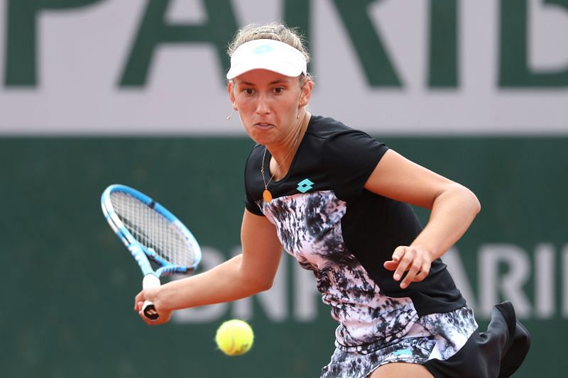 Elise Mertens at the 2018 French Open
