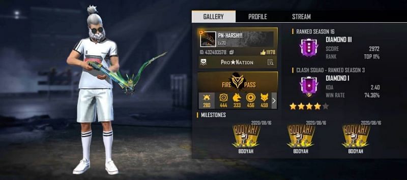 Pro Nation S Free Fire Id Stats K D Ratio And More
