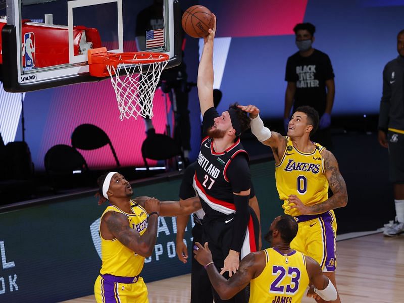 The Portland Trail Blazers were knocked out by the LA Lakers in the first round