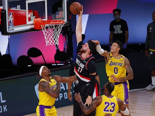 The Portland Trail Blazers were knocked out by the LA Lakers in the first round