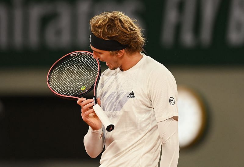 Alexander Zverev at the 2020 French Open.