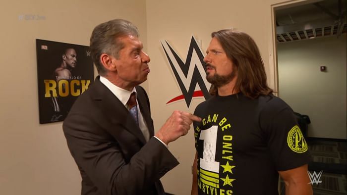 Vince McMahon and AJ Styles