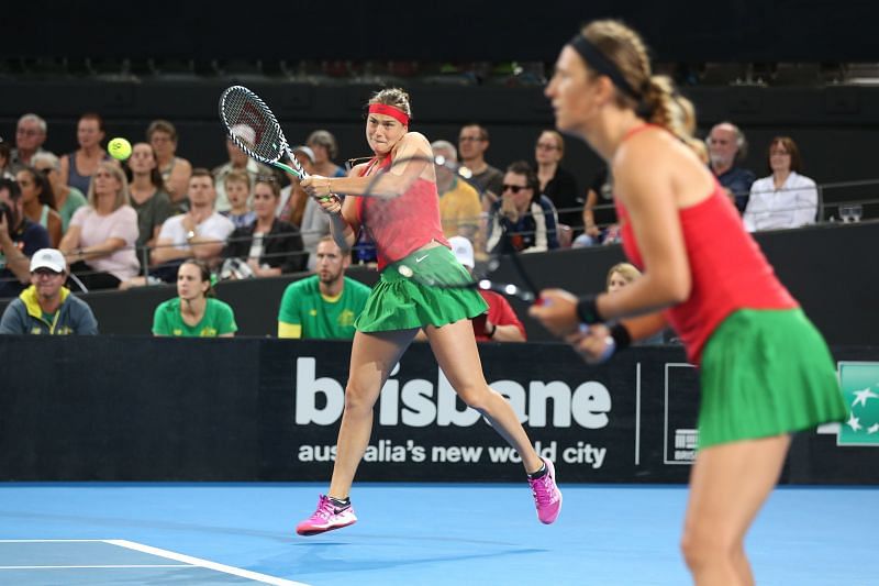 Azarenka and Sabalenka are Fed Cup teammates