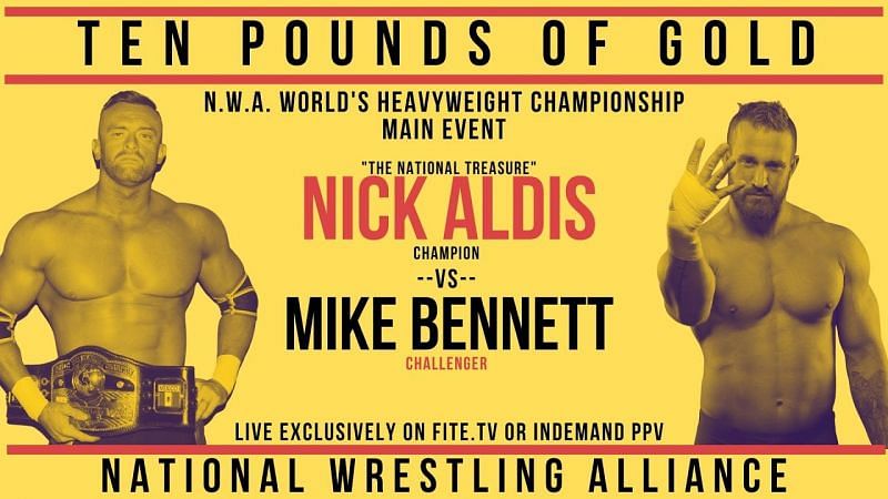 Nick Aldis successfully defends the NWA Worlds Heavyweight Championship against Mike Bennett.