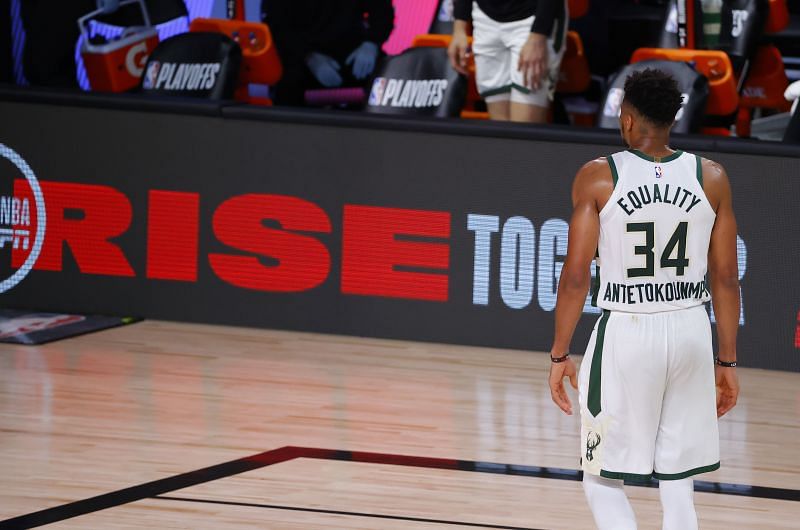Giannis Antetokounmpo Will Wear 'Equality' on Back of Bucks Jersey