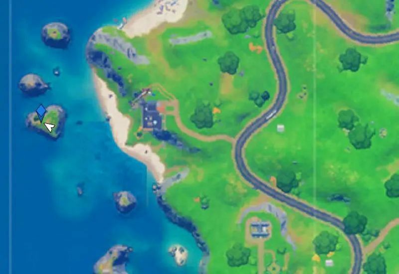 The Heart-Shaped Island Location in-game (Image Credits: Twitter)