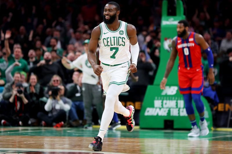 Jaylen Brown in action for the Boston Celtics