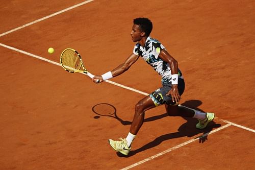 Felix Auger-Aliassime at the Italian Open in Rome last week.