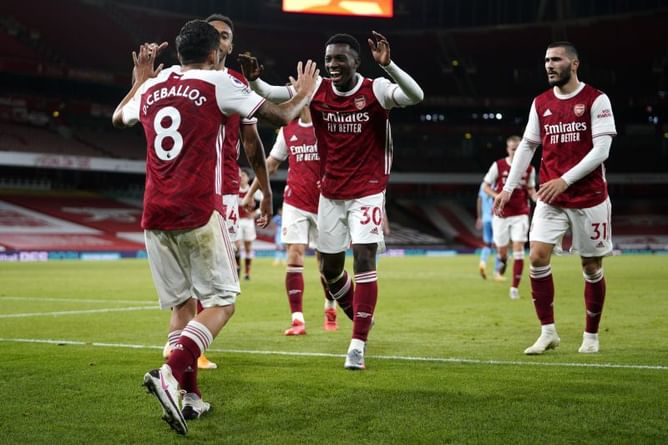 Arsenal 2-1 West Ham United: Player ratings as Eddie Nketiah's late strike helps Gunners maintain their winning start to the season | Premier League 2020-21