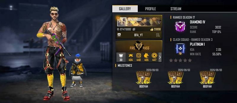 Black Flag Army&#039;s Free Fire ID, stats, K/D ratio and more